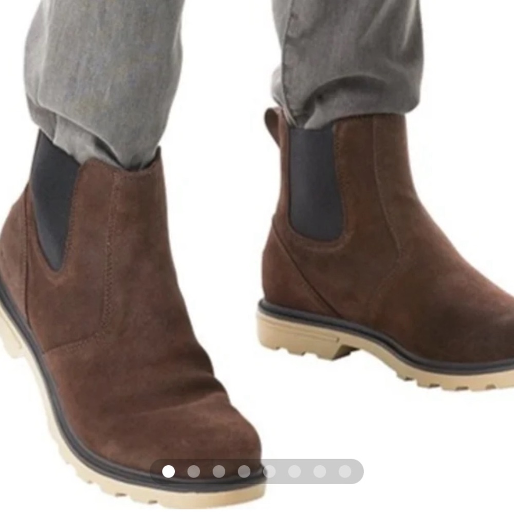 Sorel Men's Brown Suede Chelsea Boots